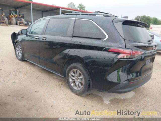 TOYOTA SIENNA XLE, 5TDYRKEC5MS055618