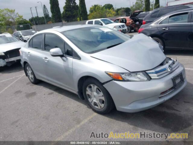 HONDA CIVIC HYBRID, JHMFB4F39CS004584