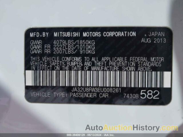 MITSUBISHI LANCER GT, JA32U8FW3EU008261