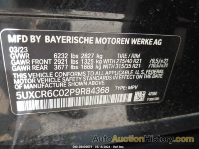 BMW X5 XDRIVE40I, 5UXCR6C02P9R84368