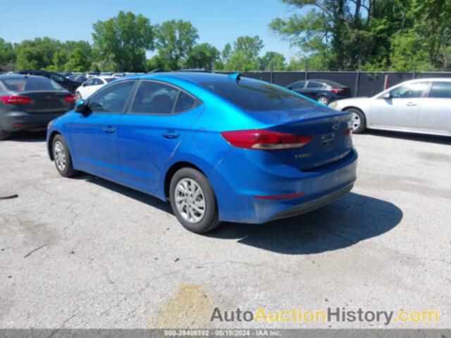 HYUNDAI ELANTRA SE, KMHD74LF3HU109170