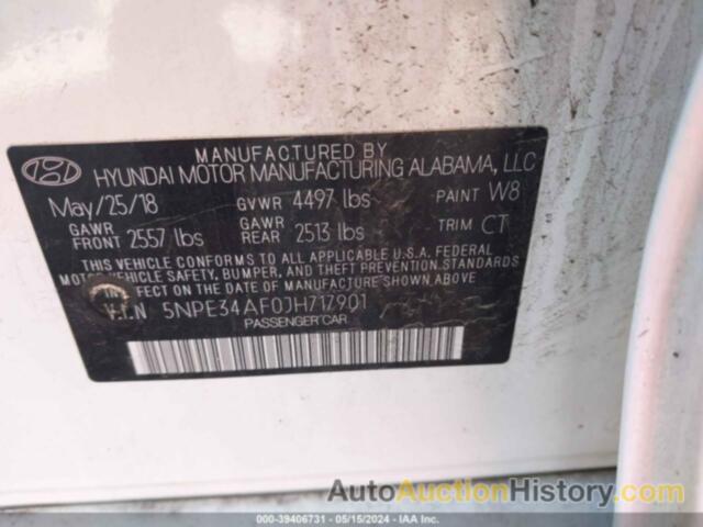 HYUNDAI SONATA SPORT/LIMITED/SEL, 5NPE34AF0JH717901