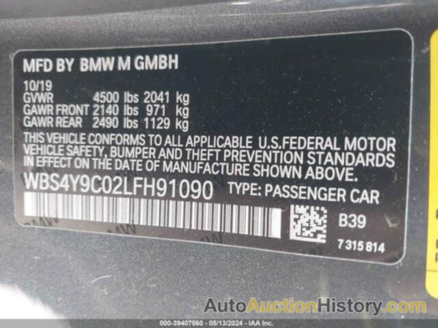 BMW M4, WBS4Y9C02LFH91090