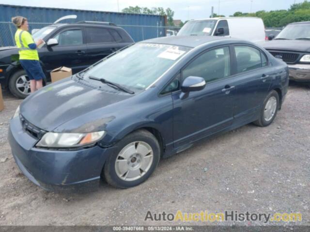 HONDA CIVIC HYBRID, JHMFA36288S006273