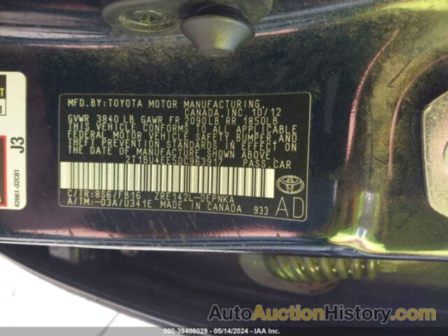 TOYOTA COROLLA S/LE, 2T1BU4EE5DC963917