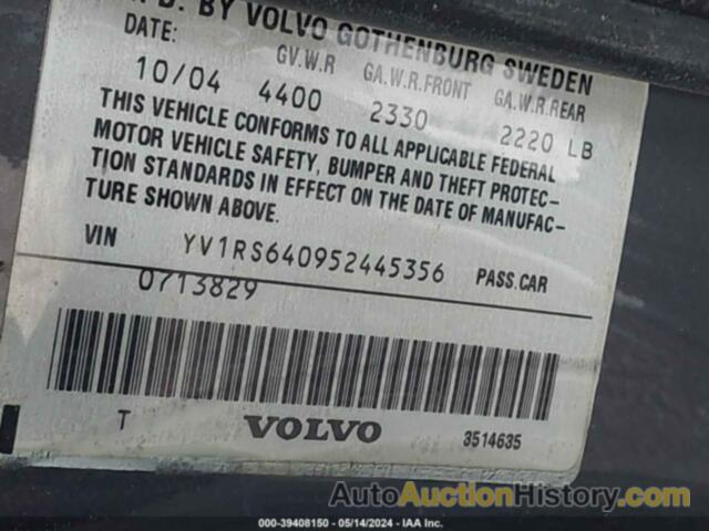 VOLVO S60 2.4, YV1RS640952445356