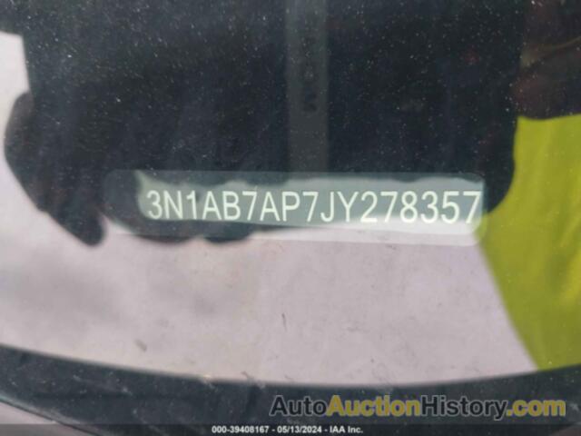 NISSAN SENTRA S, 3N1AB7AP7JY278357