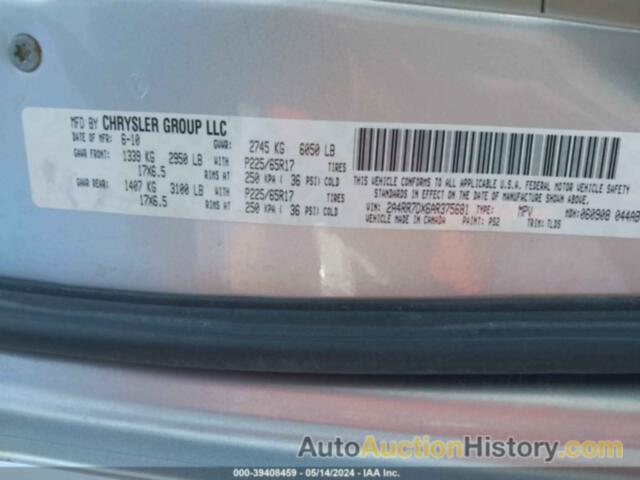 CHRYSLER TOWN & COUNTRY NEW LIMITED, 2A4RR7DX6AR375681