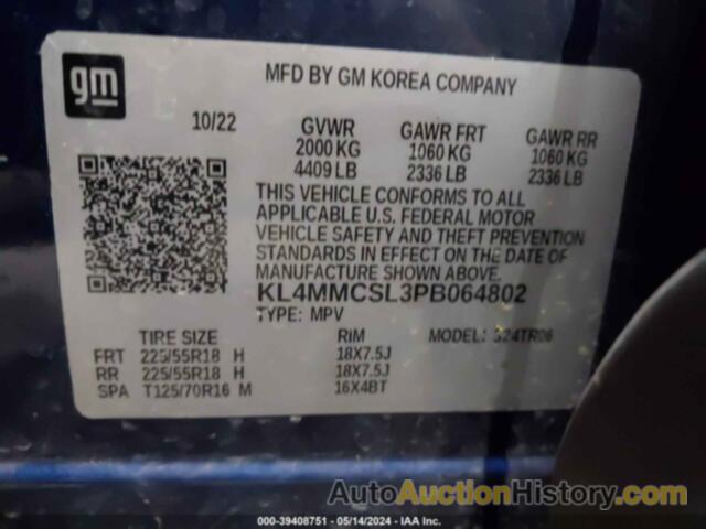 BUICK ENCORE GX PREFERRED, KL4MMCSL3PB064802