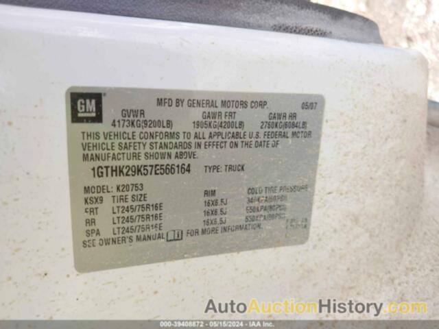 GMC SIERRA K2500 HEAVY DUTY, 1GTHK29K57E566164