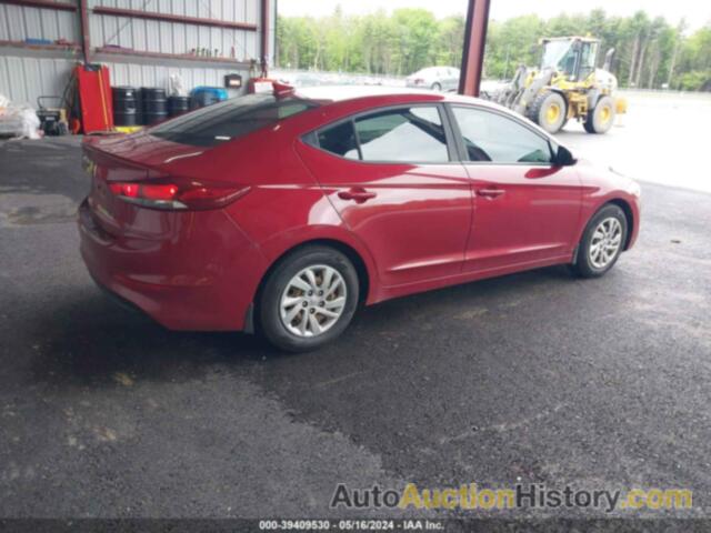 HYUNDAI ELANTRA SE, KMHD74LF4HU060593