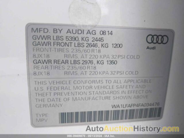 AUDI Q5 2.0T PREMIUM, WA1LFAFP4FA034476