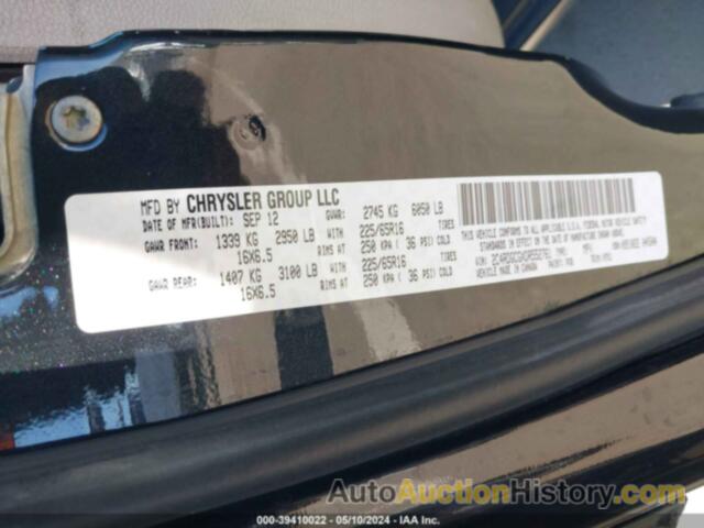 DODGE GRAND CARAVAN SXT, 2C4RDGCGXDR552761