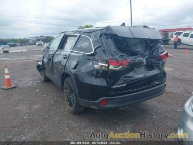 TOYOTA HIGHLANDER SE/XLE, 5TDKZRFH8KS319145