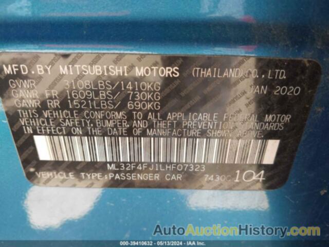 MITSUBISHI MIRAGE G4 LE, ML32F4FJ1LHF07323