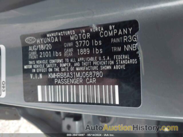 HYUNDAI VENUE SE, KMHRB8A31MU068780