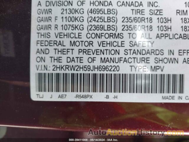 HONDA CR-V EX, 2HKRW2H59JH696220
