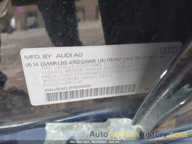 AUDI A4 2.0T PREMIUM, WAUAFAFL2FN000990