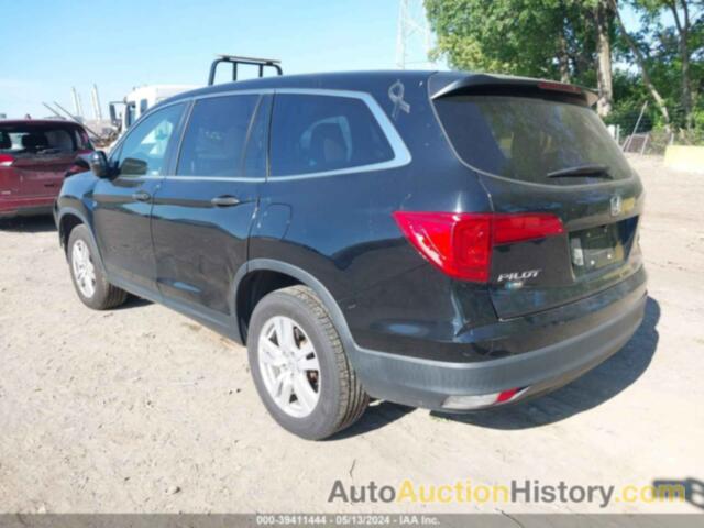 HONDA PILOT LX, 5FNYF6H17JB054206