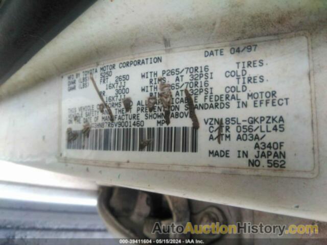 TOYOTA 4RUNNER SR5 V6 LIMITED, JT3HN87R6V9001460