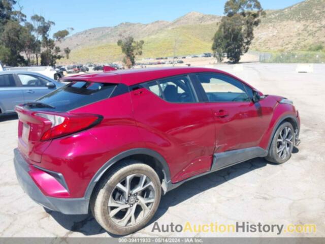 TOYOTA C-HR XLE/XLE PREMIUM, NMTKHMBX1JR032844