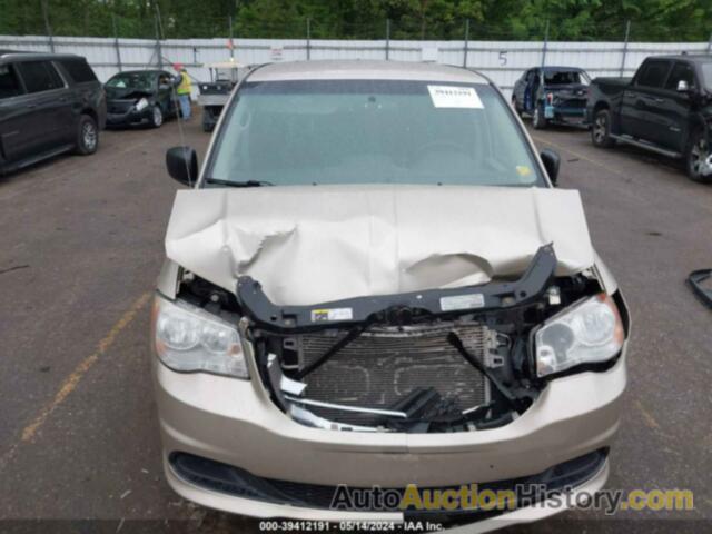 DODGE GRAND CARAVAN SE, 2C4RDGBG9DR600459