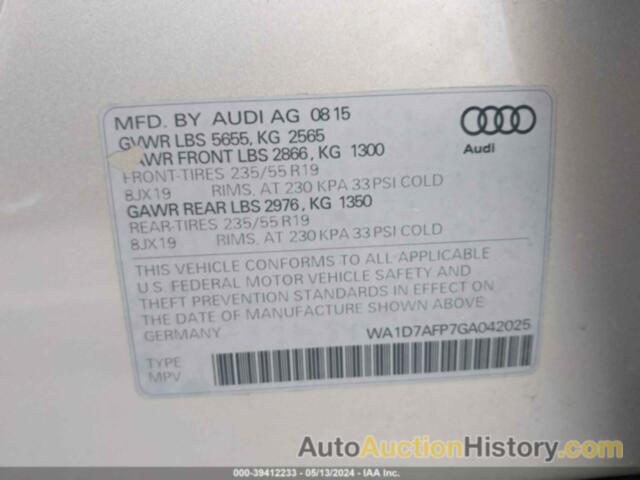 AUDI Q5 PREMIUM PLUS S-LINE, WA1D7AFP7GA042025