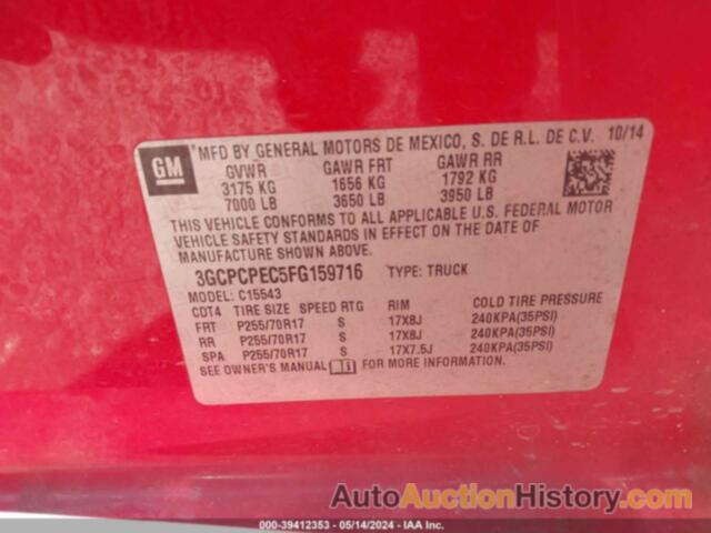 CHEVROLET SILVERADO 1500 LS, 3GCPCPEC5FG159716