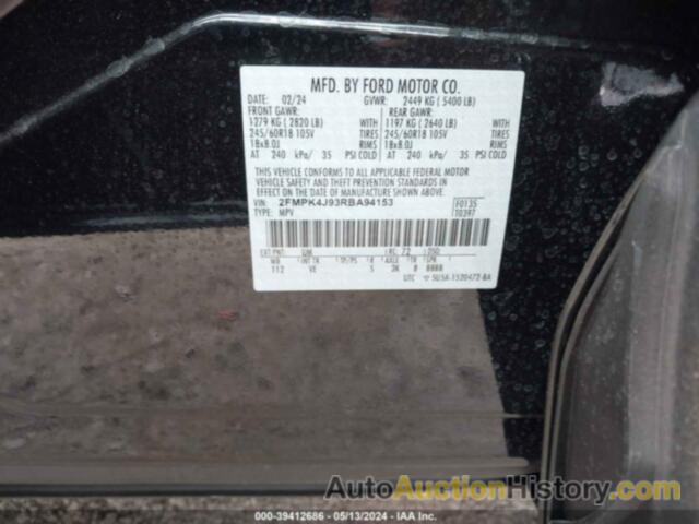 FORD EDGE SEL, 2FMPK4J93RBA94153