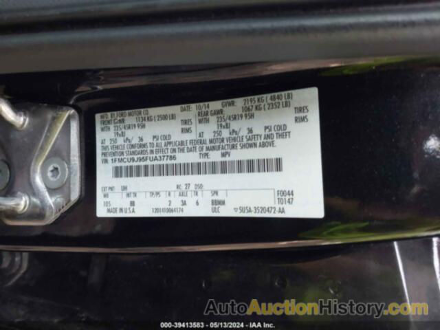 FORD ESCAPE TITANIUM, 1FMCU9J95FUA37786