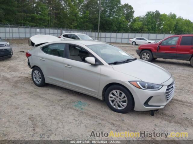 HYUNDAI ELANTRA SE, KMHD74LF6HU100074