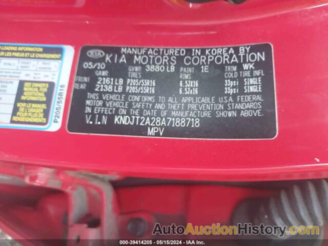 KIA SOUL +, KNDJT2A28A7188718