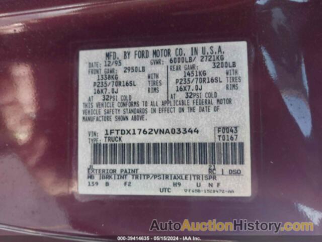 FORD F150, 1FTDX1762VNA03344