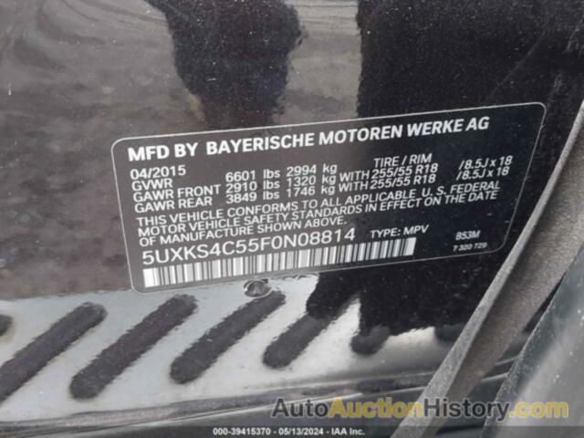 BMW X5 XDRIVE35D, 5UXKS4C55F0N08814