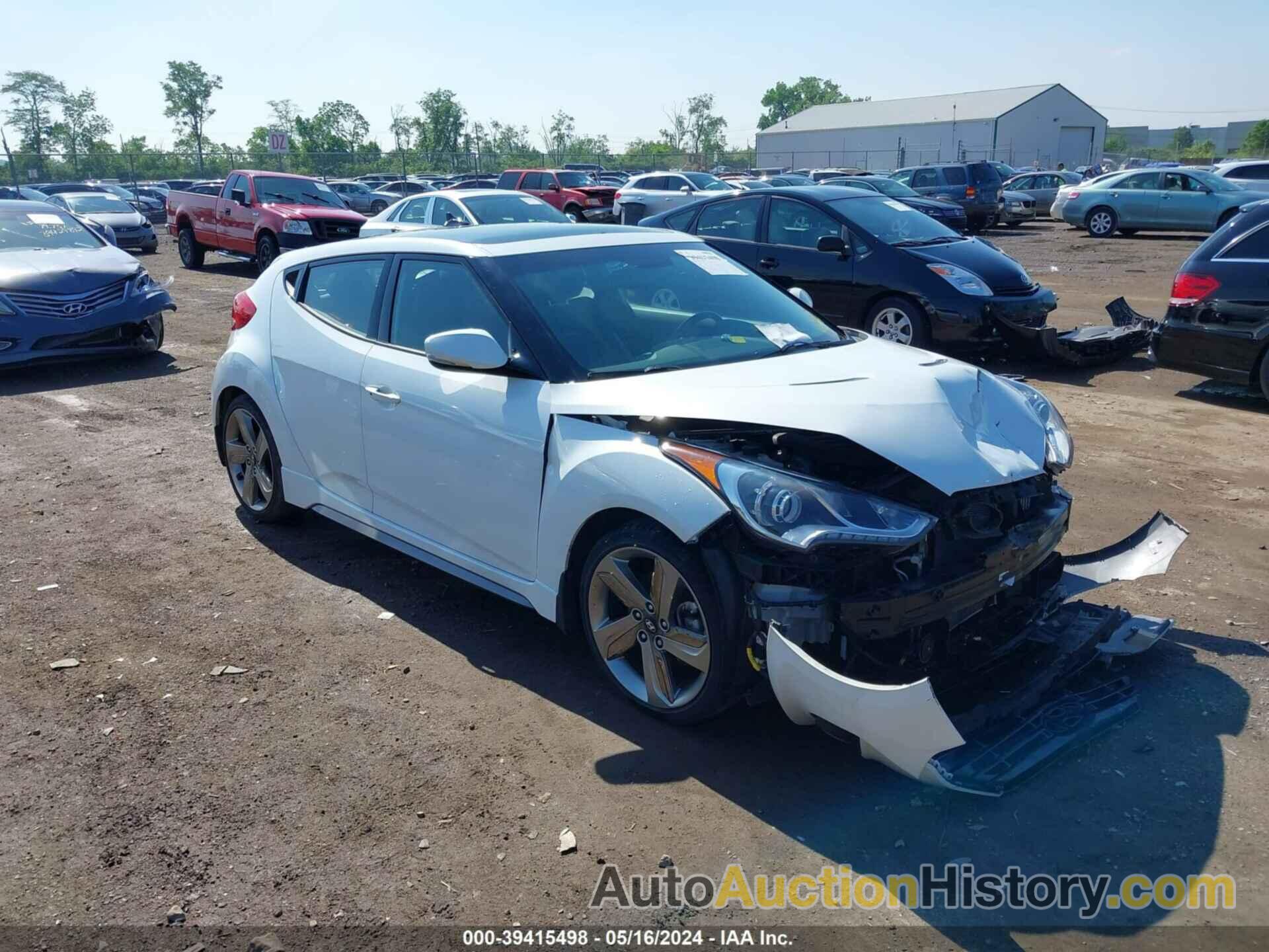 HYUNDAI VELOSTER TURBO, KMHTC6AE0FU222729