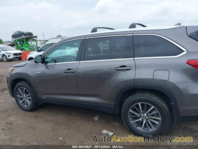 TOYOTA HIGHLANDER HYBRID XLE, 5TDJGRFH3KS069539