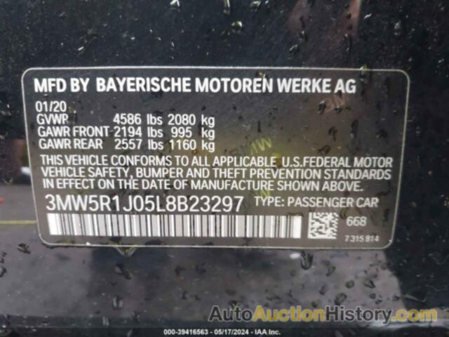 BMW 330I 330I, 3MW5R1J05L8B23297