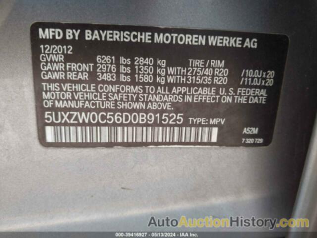 BMW X5 XDRIVE35D, 5UXZW0C56D0B91525