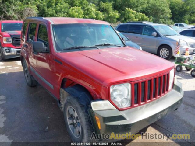 JEEP LIBERTY SPORT, 1J8GP28K68W164396