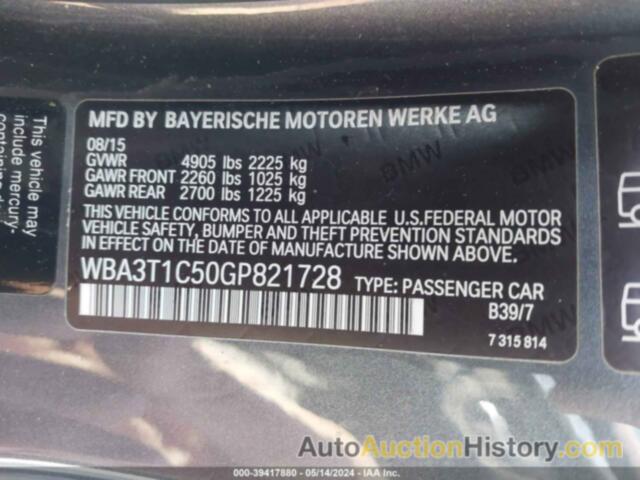 BMW 428I XDRIVE, WBA3T1C50GP821728