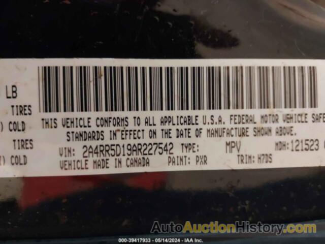 CHRYSLER TOWN & COUNTRY TOURING, 2A4RR5D19AR227542
