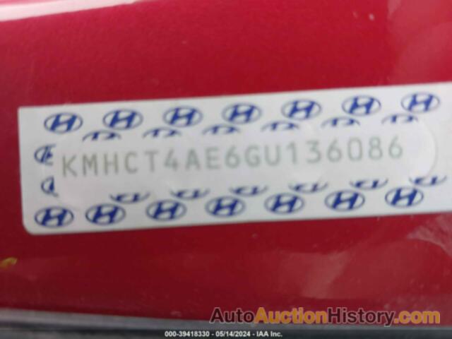 HYUNDAI ACCENT SE, KMHCT4AE6GU136086