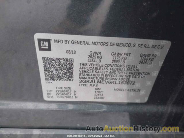 GMC TERRAIN SLE, 3GKALMEV6KL153872