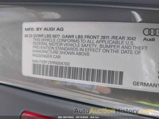 AUDI A6 ALLROAD PREMIUM PLUS 55 TFSI QUATTRO S TRONIC, WAU72BF25RN004703