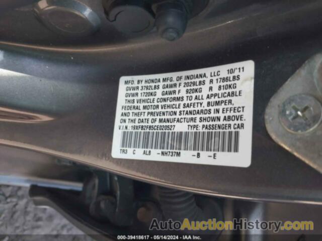 HONDA CIVIC EX, 19XFB2F85CE020527