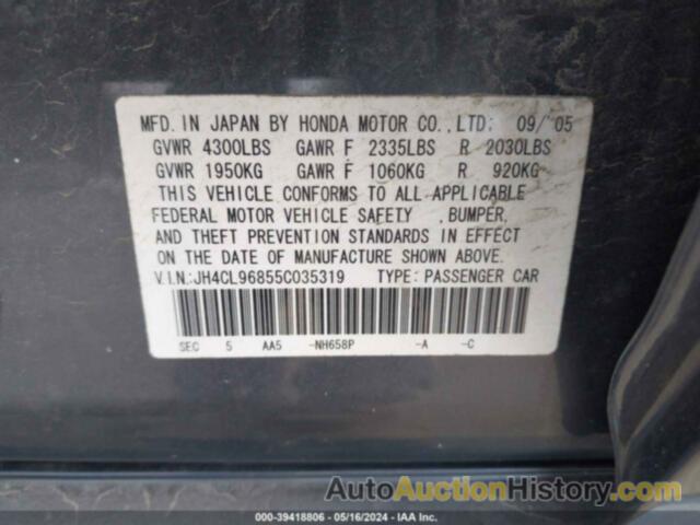 ACURA TSX, JH4CL96855C035319