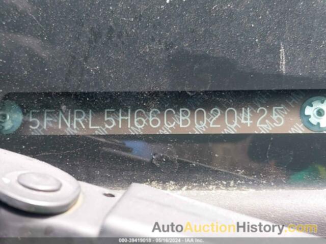 HONDA ODYSSEY EXL, 5FNRL5H66CB020425