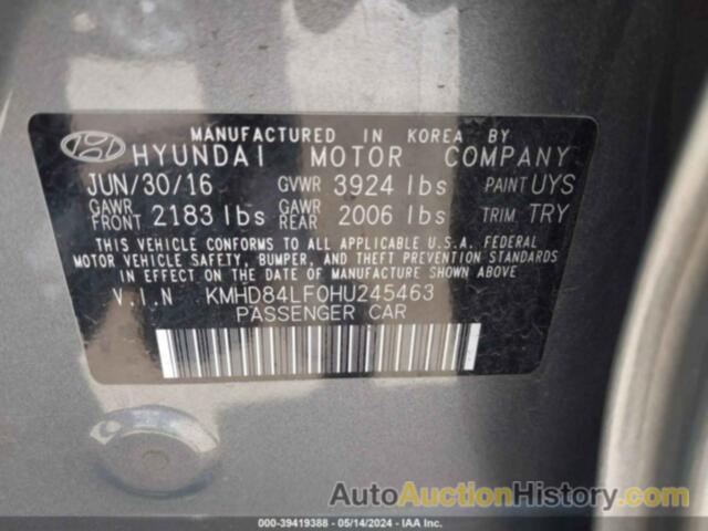 HYUNDAI ELANTRA VALUE EDITION, KMHD84LF0HU245463