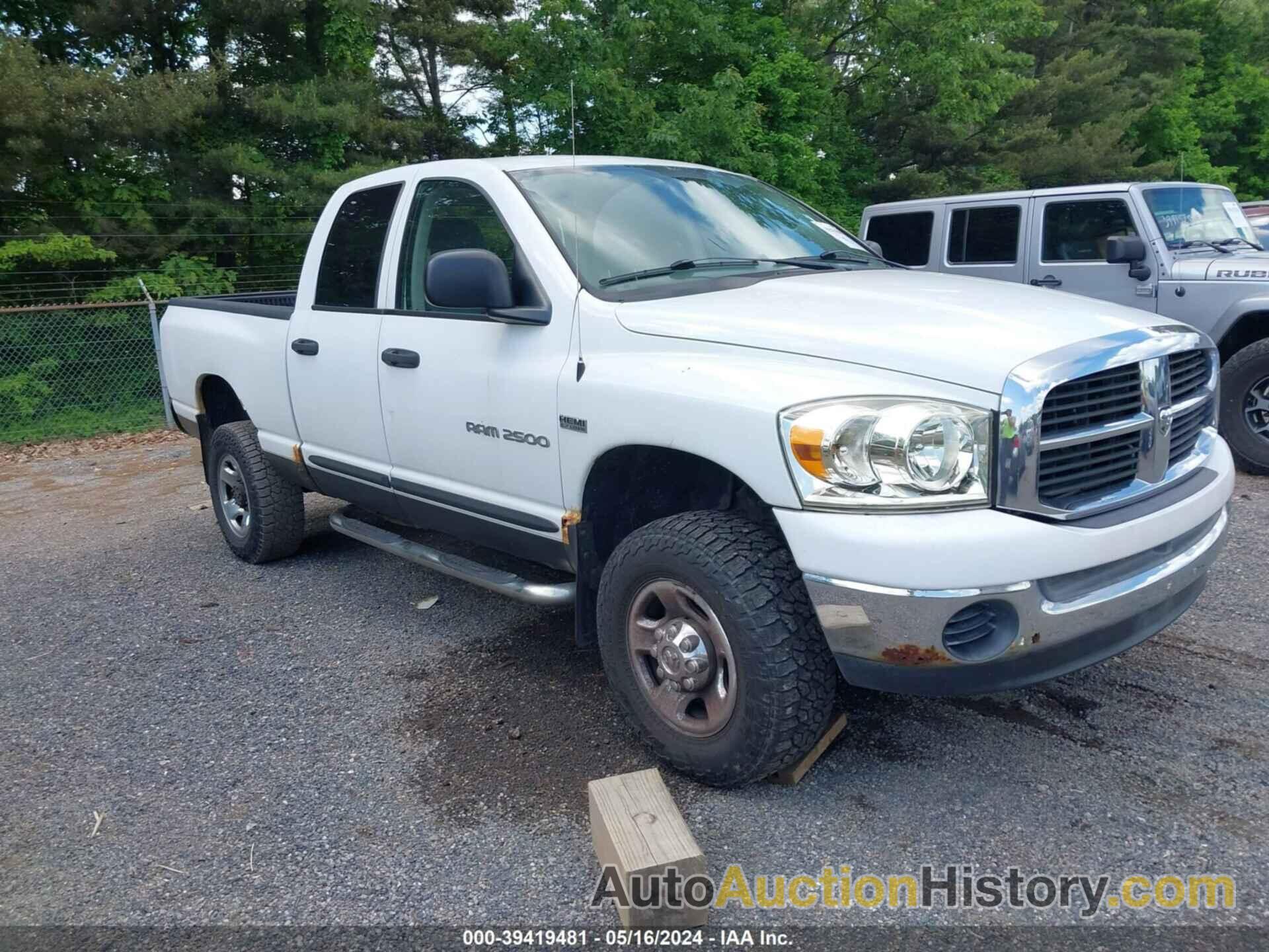 DODGE RAM 2500 SLT/TRX4 OFF ROAD/SPORT/POWER WAGON, 3D7KS28DX6G272846