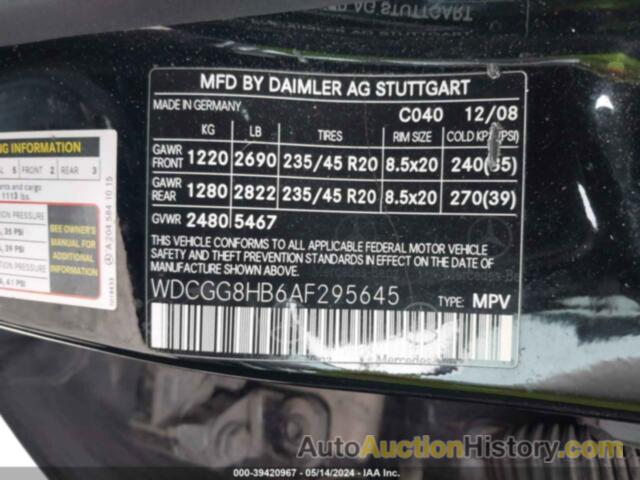 MERCEDES-BENZ GLK 350 4MATIC, WDCGG8HB6AF295645